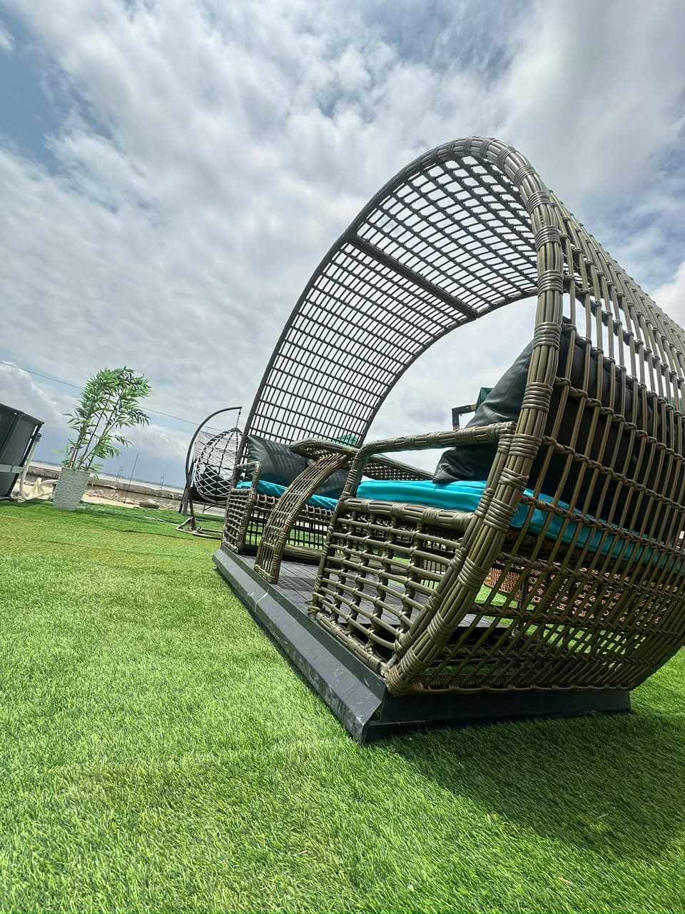 Outdoor lounge at Feast Island Recreational Resort