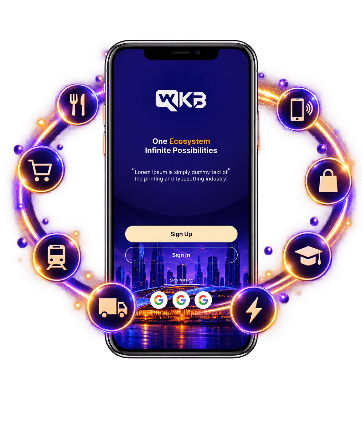 Orbiting token and everyday ecosystem nodes